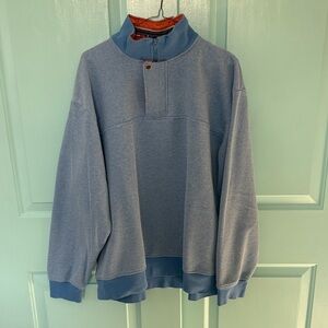 Orvis XL Terry Blue Quarterzip